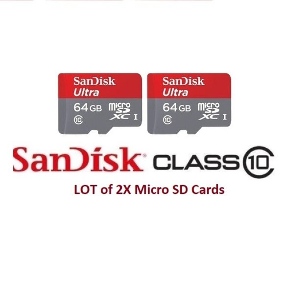 SanDisk 64GB 64G Ultra Micro SD Smart phones Flash SDHC Memory Card - Picture 1 of 1